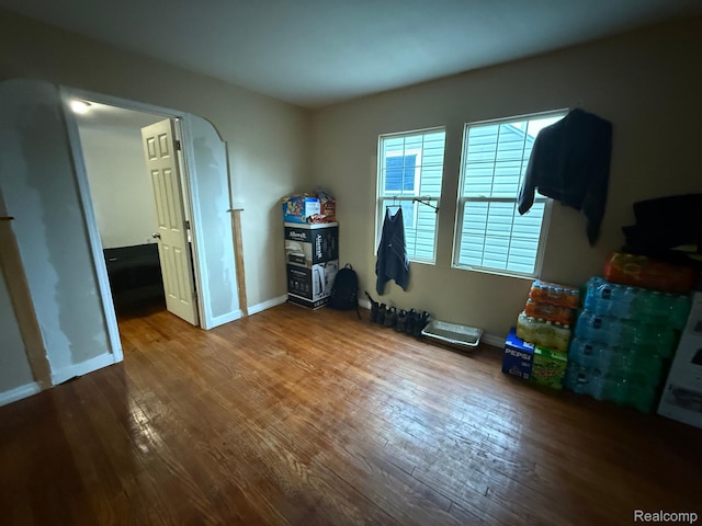9208 Ward St, Detroit, MI 48228 - bedroom featuring wood finished floors and baseboards