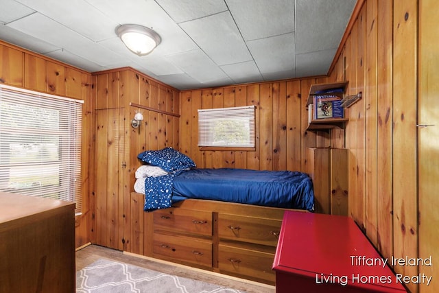 11737 W Carson City Rd, Greenville, MI 48838 - bedroom with wood walls
