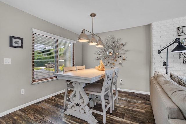 11786 E Sauk Trl, Jerome, MI 49249 - dining space featuring dark wood-style floors