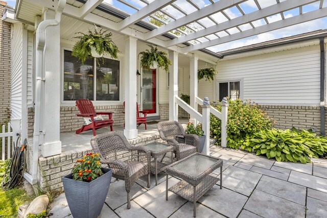 11786 E Sauk Trl, Jerome, MI 49249 - covered porch with a pergola