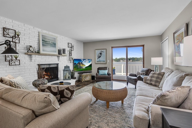 11786 E Sauk Trl, Jerome, MI 49249 - living area with a fireplace