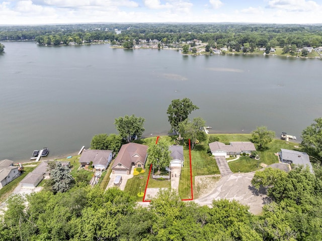 11786 E Sauk Trl, Jerome, MI 49249 - aerial view of residential area with a nearby body of water
