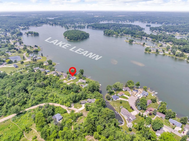 11786 E Sauk Trl, Jerome, MI 49249 - aerial overview of property's location with a nearby body of water and nearby suburban area