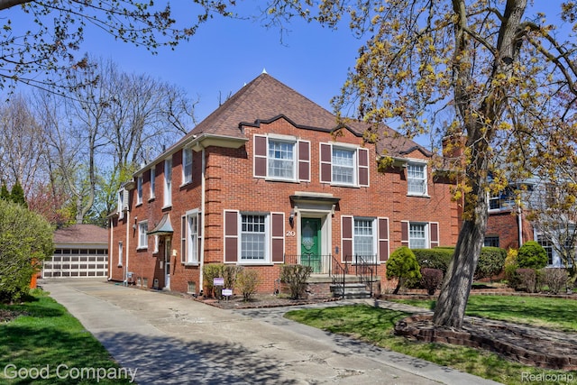 20 Oxford Blvd, Pleasant Ridge, MI 48069 - view of front of home with brick siding and a garage