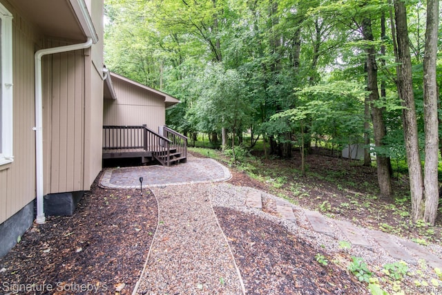 23415 Beech Rd, Southfield, MI 48033 - view of yard with a wooden deck