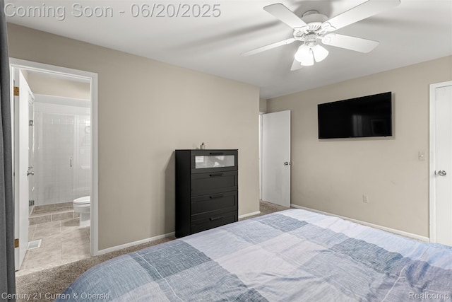 2138 Metzner Rd, Commerce Twp, MI 48390 - bedroom featuring ensuite bathroom and ceiling fan