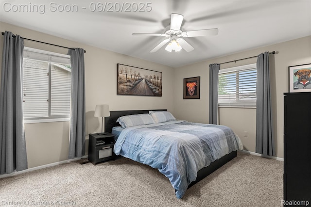 2138 Metzner Rd, Commerce Twp, MI 48390 - bedroom featuring carpet floors and a ceiling fan