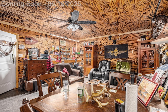44988 52nd St, Lawrence, MI 49064 - carpeted office space with a ceiling fan
