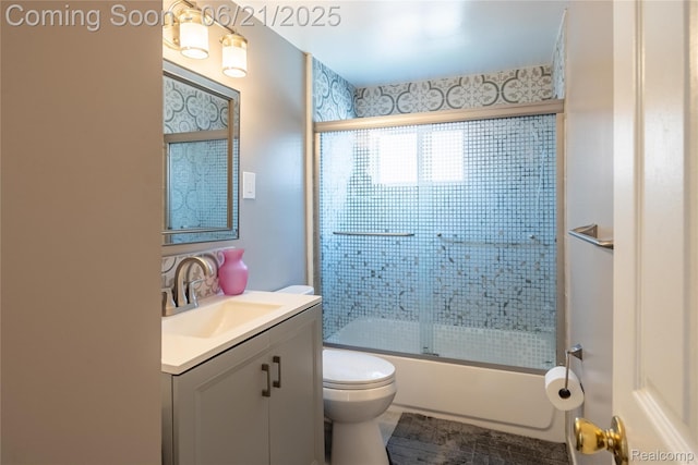 8311 Gulley St, Taylor, MI 48180 - bathroom featuring vanity and shower / bath combination with glass door