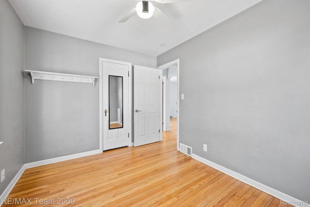 22902 Olmstead St, Dearborn, MI 48124 - unfurnished bedroom featuring wood finished floors and ceiling fan