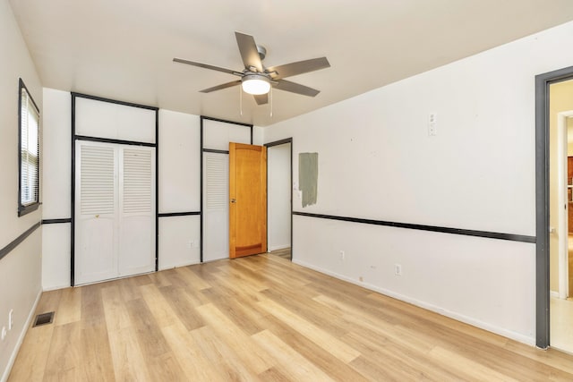 531 Gettysburg Dr, Niles, MI 49120 - unfurnished bedroom with light wood-style flooring and ceiling fan