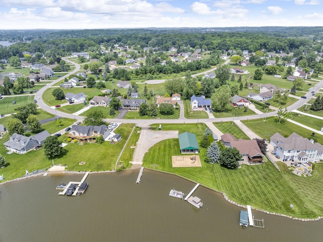 8856 Kingsley Dr, Onsted, MI 49265 - aerial view of property and surrounding area with a large body of water and nearby suburban area