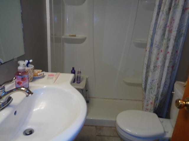 205 Prentiss St, Allen, MI 49227 - bathroom featuring a sink and a shower stall