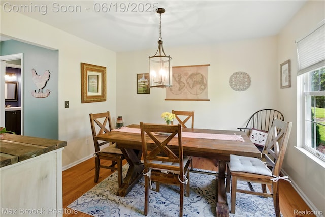 7950 Sandmar Ln, Davisburg, MI 48350 - dining space featuring wood finished floors, plenty of natural light, and a chandelier