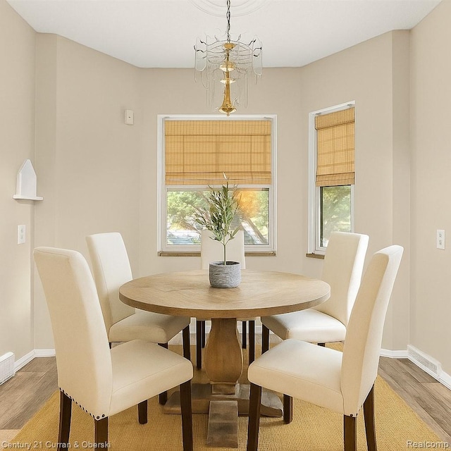 13631 Vassar Ave, Detroit, MI 48235 - dining space with light wood-style flooring