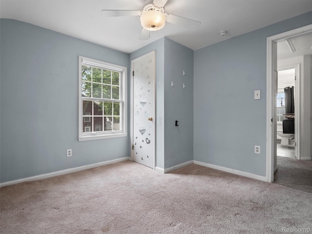 1930 Kenmore Dr, Grosse Pointe Woods, MI 48236 - spare room with carpet floors, attic access, ceiling fan, and a smoke detector