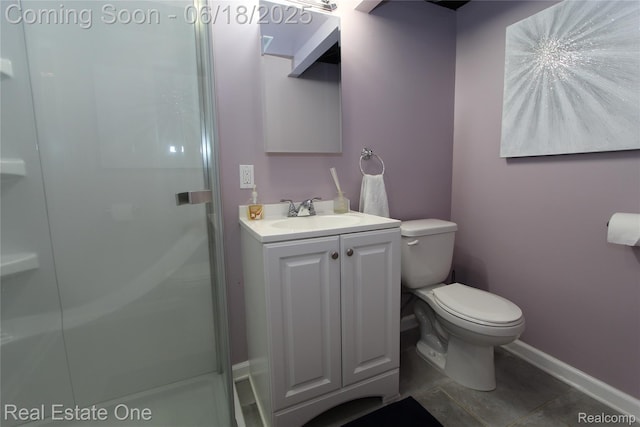 1670 Graefield Rd, Birmingham, MI 48009 - full bathroom with vanity, a shower, and tile patterned floors
