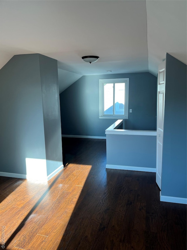 44 Pleasantview Dr, Pontiac, MI 48341 - bonus room with lofted ceiling and dark wood-type flooring