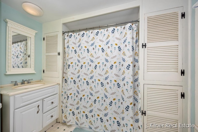 7115 Bronson St SE, Ada, MI 49301 - full bath with vanity and a shower with shower curtain
