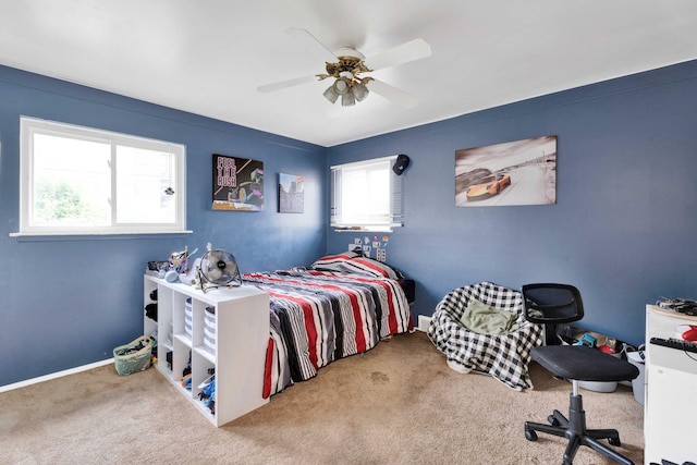29206 Guy St, Southfield, MI 48076 - bedroom with carpet and a ceiling fan