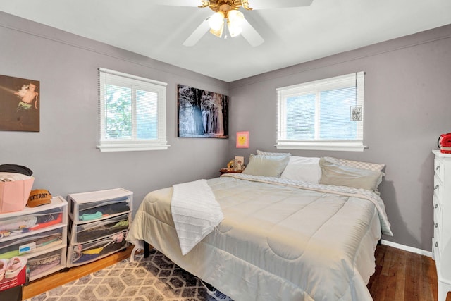 29206 Guy St, Southfield, MI 48076 - bedroom featuring wood finished floors and ceiling fan