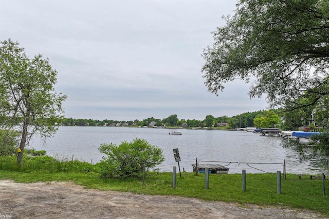 7199 Switzer Dr, Linden, MI 48451 - water view with a dock