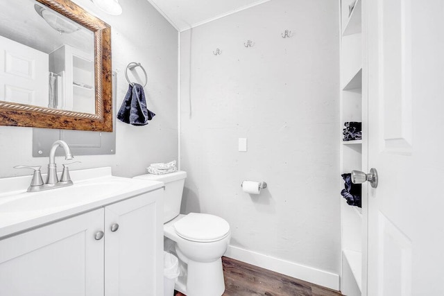54727 Twin Lakes Rd, Dowagiac, MI 49047 - bathroom with vanity, wood finished floors, and a shower