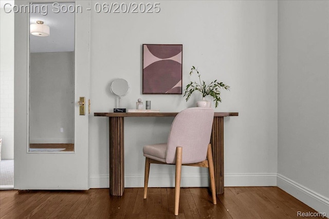 1710 Seminole St, Detroit, MI 48214 - home office with wood finished floors and baseboards