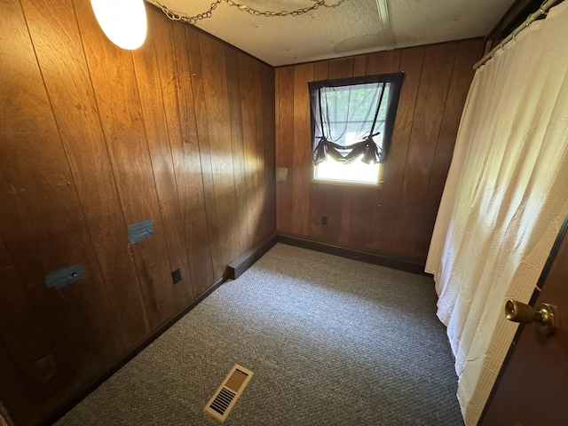 5859 N Utter Rd, Irons, MI 49644 - carpeted spare room featuring wooden walls
