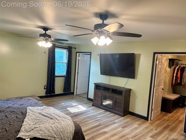 1745 Wisconsin Ave, Marysville, MI 48040 - living room featuring light wood finished floors and ceiling fan