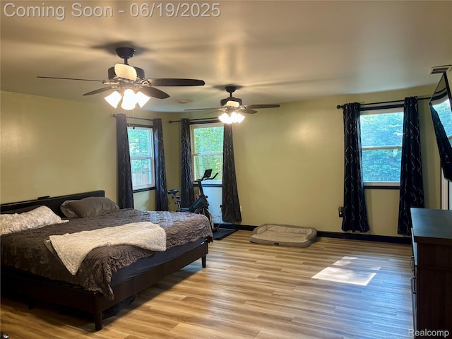 1745 Wisconsin Ave, Marysville, MI 48040 - bedroom with light wood-type flooring and ceiling fan