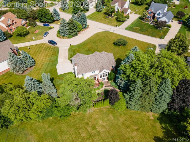 4096 Villager Dr, Lake Orion, MI 48359 - aerial view of residential area