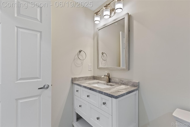 7382 Gateway Dr, West Bloomfield, MI 48322 - half bathroom with vanity and toilet