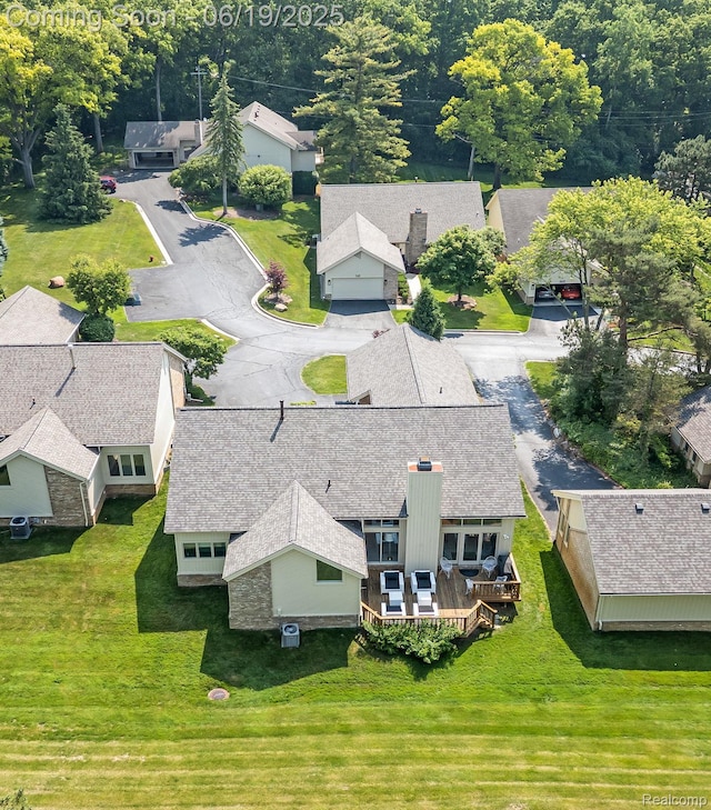 6420 Apple Grove Ln, Bloomfield Hills, MI 48301 - aerial view of residential area
