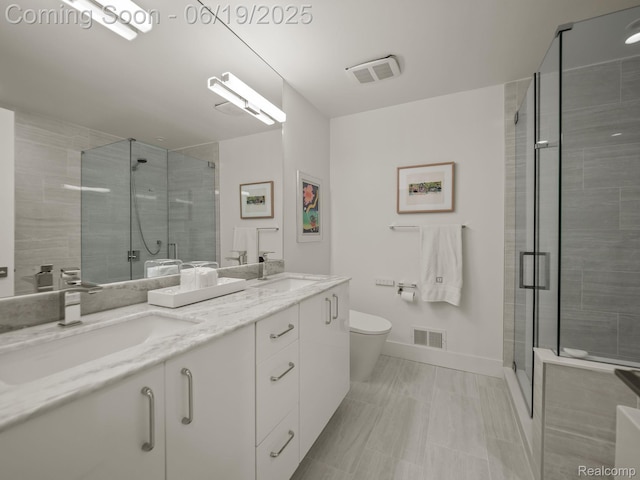 6420 Apple Grove Ln, Bloomfield Hills, MI 48301 - bathroom with double vanity and a shower stall