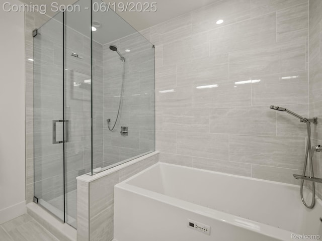 6420 Apple Grove Ln, Bloomfield Hills, MI 48301 - bathroom with a shower stall and a bath