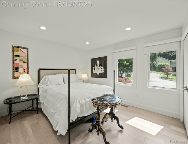 6420 Apple Grove Ln, Bloomfield Hills, MI 48301 - bedroom with light wood-style flooring and recessed lighting