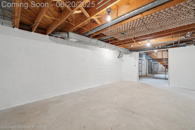 8077 Casa Mia Dr, White Lake, MI 48386 - view of unfinished basement