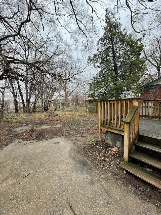 14200 Whitcomb St, Detroit, MI 48227 - view of yard with a wooden deck