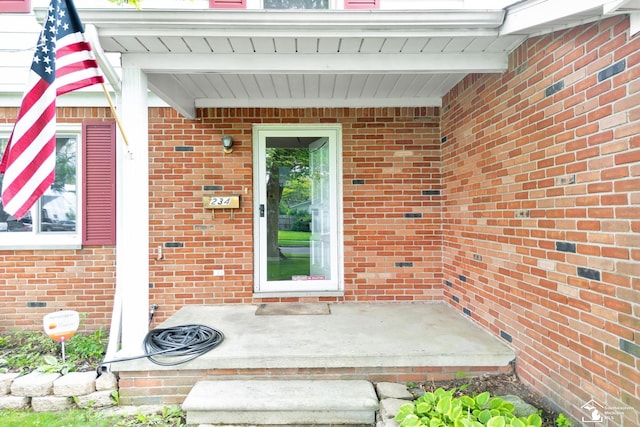 234 Crampton Dr, Monroe, MI 48162 - entrance to property with brick siding