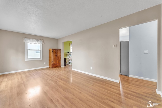 234 Crampton Dr, Monroe, MI 48162 - unfurnished living room with light wood-type flooring and a textured ceiling