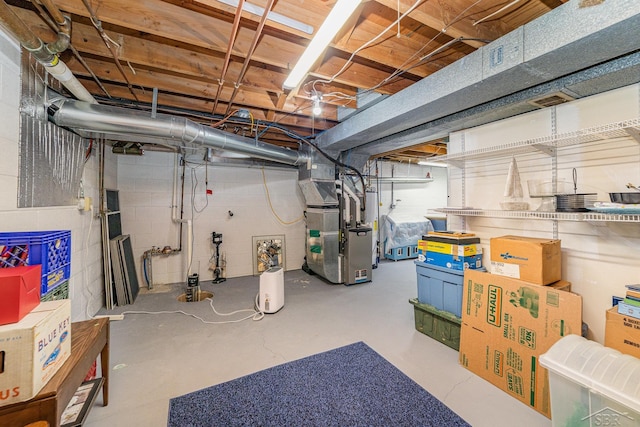 4170 Clement Dr, Saginaw, MI 48603 - unfinished below grade area featuring heating unit