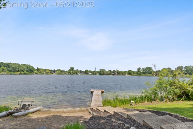 527 Tanview Dr, Oxford, MI 48371 - dock area featuring a water view