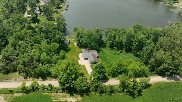 9760 Lime Lake Rd, Hudson, MI 49247 - drone / aerial view of a large body of water