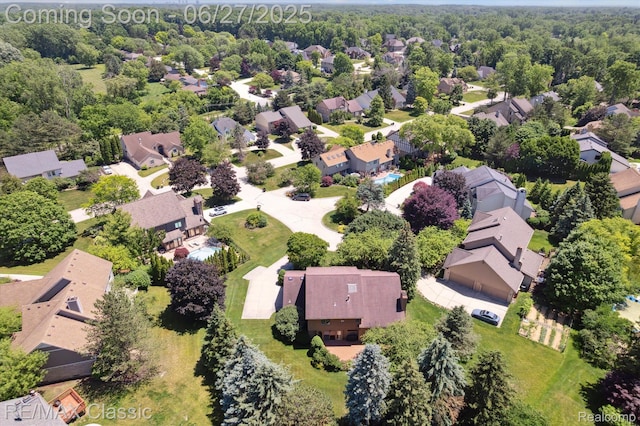 35606 Huntsman Ct, Farmington Hills, MI 48331 - aerial perspective of suburban area