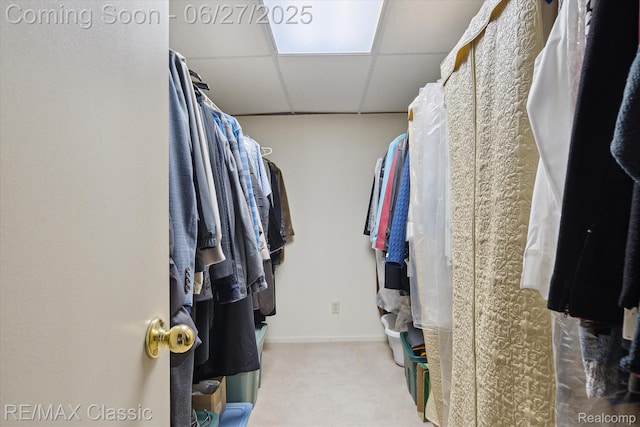 35606 Huntsman Ct, Farmington Hills, MI 48331 - spacious closet featuring a drop ceiling and carpet flooring