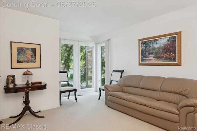 35606 Huntsman Ct, Farmington Hills, MI 48331 - living area featuring carpet flooring and baseboards