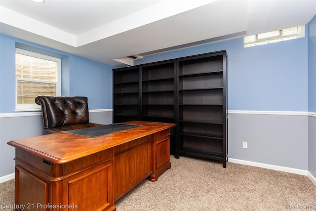 23640 Woodside Ct, South Lyon, MI 48178 - office area featuring light colored carpet and healthy amount of natural light