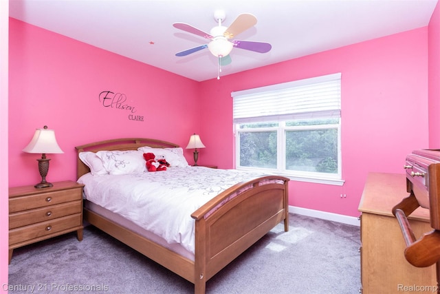 23640 Woodside Ct, South Lyon, MI 48178 - bedroom with carpet flooring and ceiling fan
