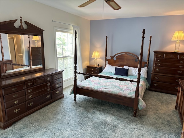 1437 Lantern Ln, Rochester Hills, MI 48306 - carpeted bedroom with ceiling fan
